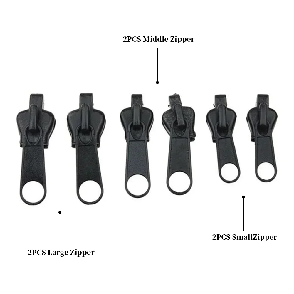 New 24/12/6pcs Instant Zipper Universal Instant Fix Zipper Repair Kit Replacement Zip Slider Teeth Rescue New Design for DIY Sew images - 6