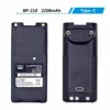 BP-210 Walkie Talkie Battery High Capacity Type-C Charging 2200mAh Li-ion Battery for Icom IC-F11 IC-F21 IC-V8 IC-F3GT IC-F40GT 6