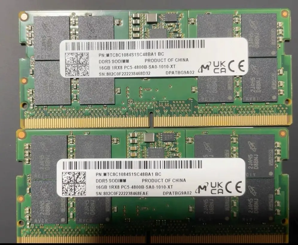 DDR5 SODIMM RAMs 16GB 4800MHz Laptop Memory DDR5 8GB