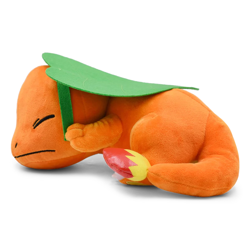 Charmander schlafende Plüsch-Stofftier-Cartoon-Puppe, weicher süßer Charakter, 27,9 cm – Detail 1