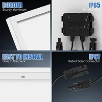 Panneau solaire monocristallin RVPOZWER 100W 12.8V 12BB, module solaire haute efficacité pour charger la batterie de camping-car et de remorque 4