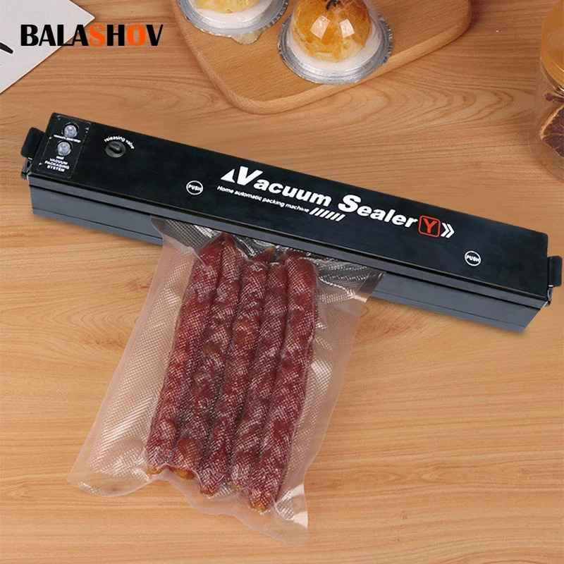 Macchina Sottovuoto Stile Nero Spina Ue Cucina Confezionatrice Sottovuoto Piccola Macchina Sigillante Regalo Gratuito 10 Pezzi Sacchetti Sottovuoto Pe