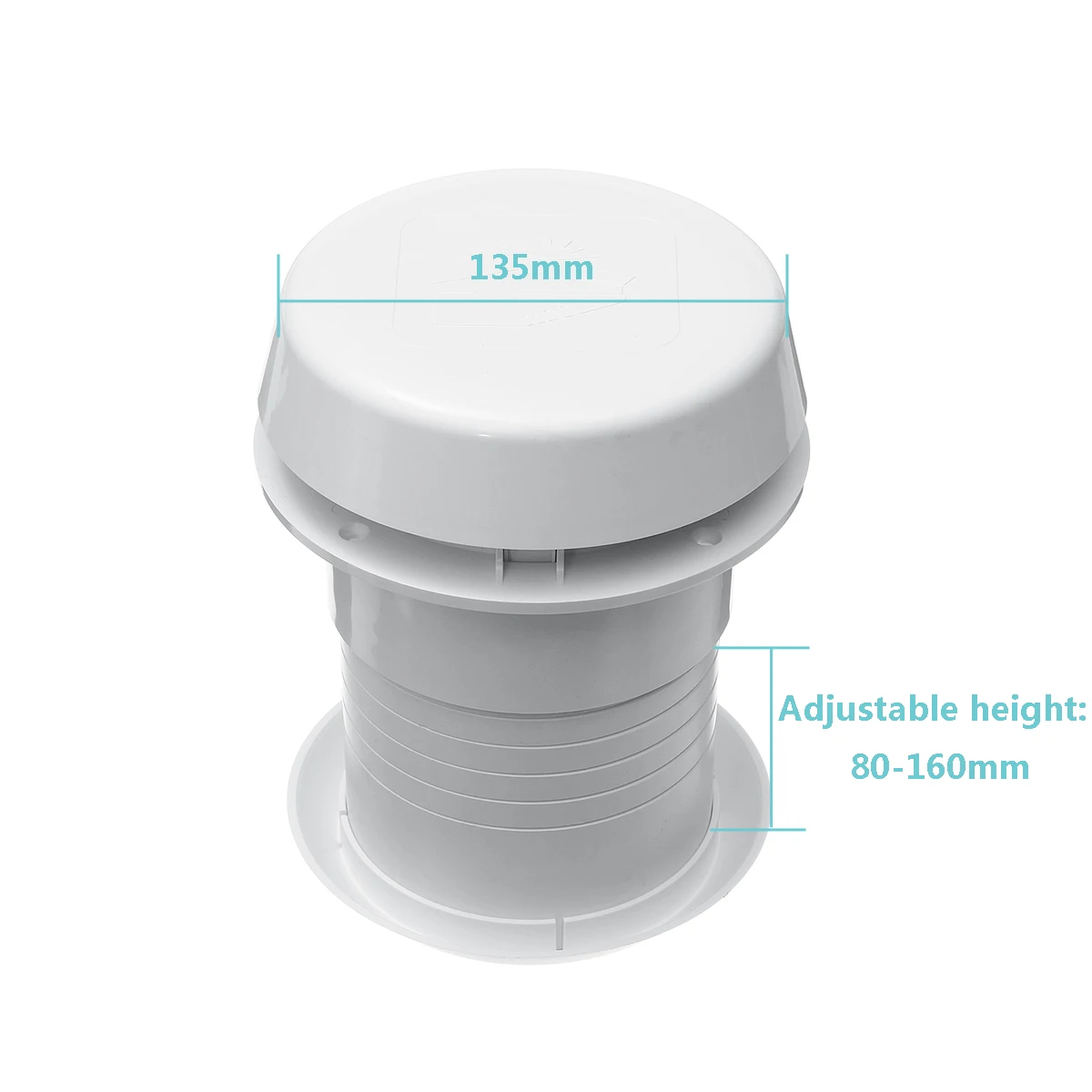 

12V Noiseless Roof Vent Ventilation Cooling Exhaust Fan RV Energy-saving Motorhome Fan For Travel Motor Homes Trailer Vents