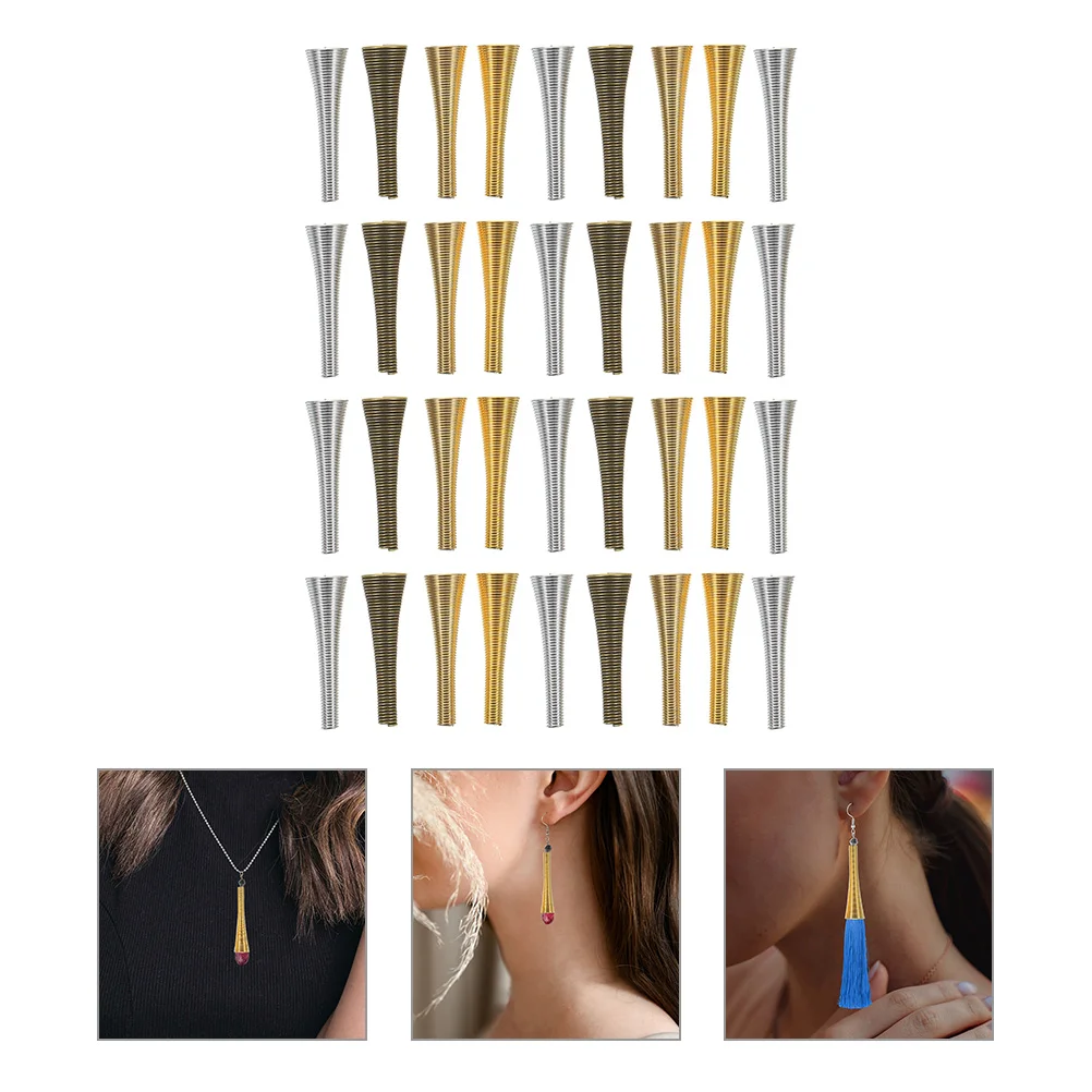 

Trumpet Flower Holder Jewelry DIY Beads Caps Necklace Making Bracelets End for Parts Necklaces