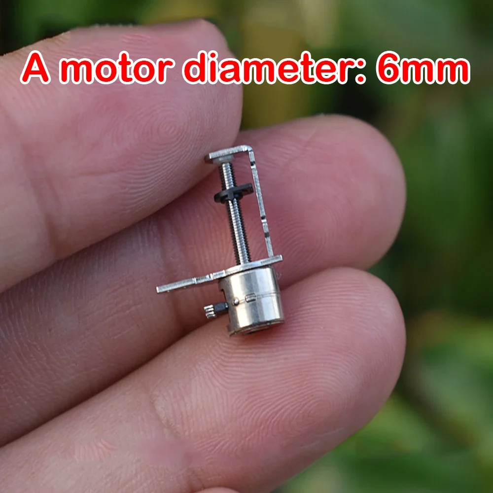 Micro 2-Phase 4-Wire Stepper Motor with 9mm 10mm Slider Stroke Optical Instrument Focusing Motor Mini 6mm 7mm 8mm Stepping