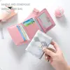 Fashion Blue Card Bag With Checkered Pattern Multifunctional Card Wallet PU Simple Credit Card Holder Female 5
