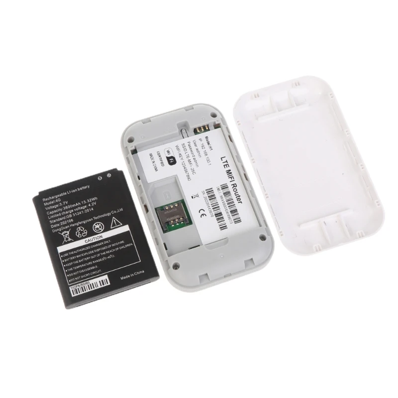 Mobile Router Portable Hotspots 3600mah Battery 4G LTE Router Mobile Mifi 300Mbit/s Wifi Box for w/ Sim Card Slot for Tr