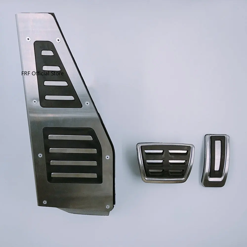 RHD Car Pedals Accelerator Brake Non-slip Foot Rest Pedal for Volkswagen VW T-Roc TRoc A11