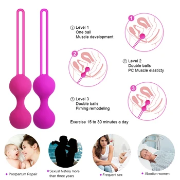 Sex Toys Vaginal Balls Vibrator For Women Chinese Kegel Muscle Exerciser Geisha Balls Trainer Female Vagina Tighten Anal Beads 5