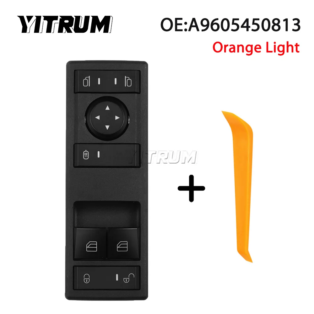 YITRUM A9605451213 A9605450913 9605451213 9605450913 Power Window push button switch For Mercedes Benz Truck Actros MP4