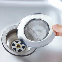 Stainless Steel Sink and Shower Hair Catcher Filter (1pc)