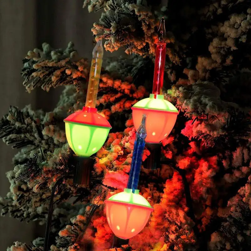 Christmas Bubble Light Bulbs Multicolor Night Lights With Fluid Portable Multi Color Bubble Fluid Light For Patios Porches Decor