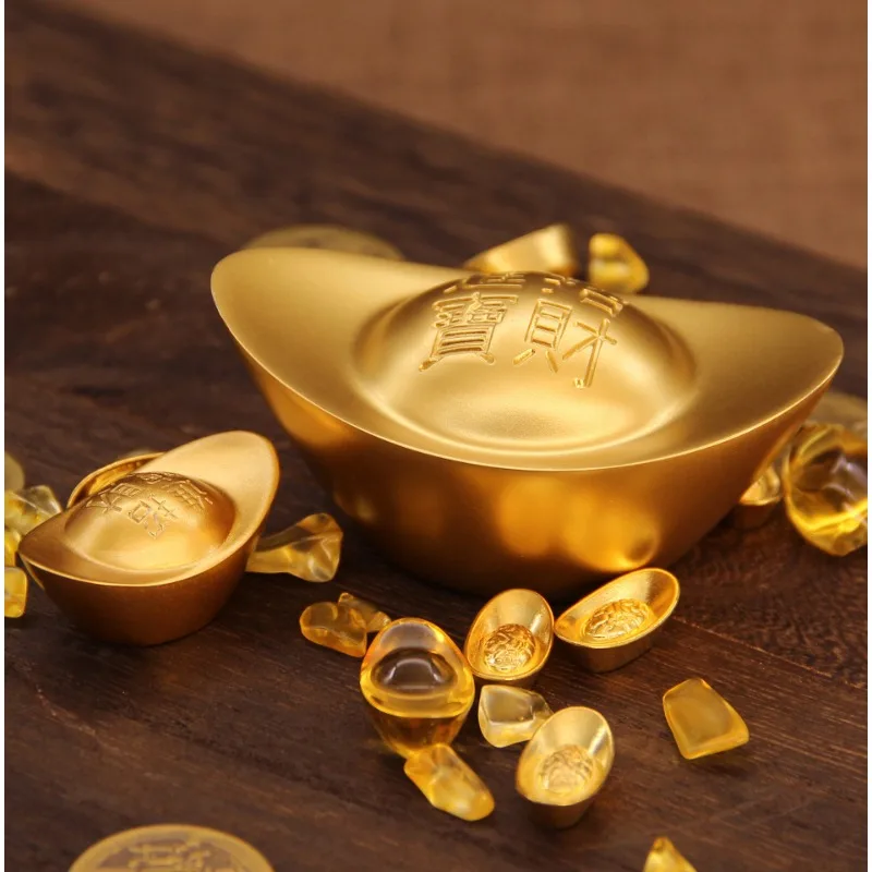 

Carving Chinese Dragon Phoenix Mascot Crafts Feng Shui Auspicious Lucky Money Gold Ingot To Fake Something Antique Home Decor