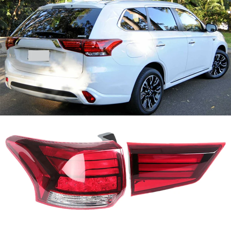 Car Accessories For Mitsubishi Outlander PHEV 2016 2017 2018 Car Rear Tail Lamp Brake Rear Bumper Light