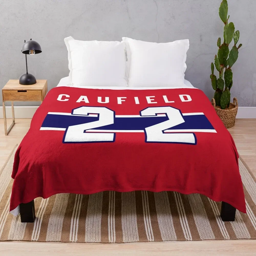 Caufield Jersey Throw Blanket Beautifuls Loose Hairy Shaggy Personalized Gift Blankets
