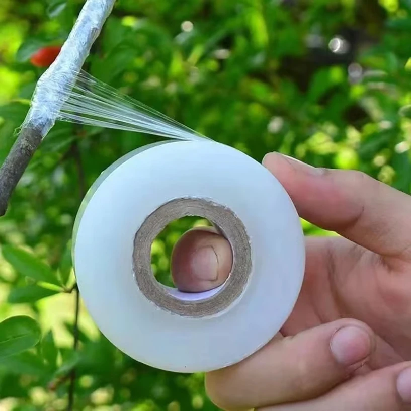 Grafting Tape 1PCS PE Flexible Grafting Tape Film Self-adhesive Garden Tree Roll Tape Graft Trees Plants Graft Stretchable 3/4cm Width