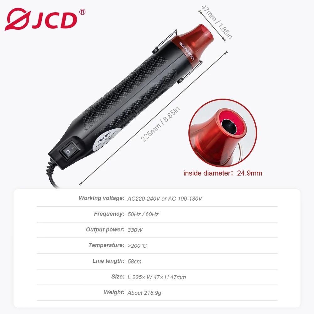 DIY Manual Mini Hot Air Gun 220V 110V Multifunction Hairdryer With Metal Support 330W Heat gun Welding Repair Tools High Quality 2