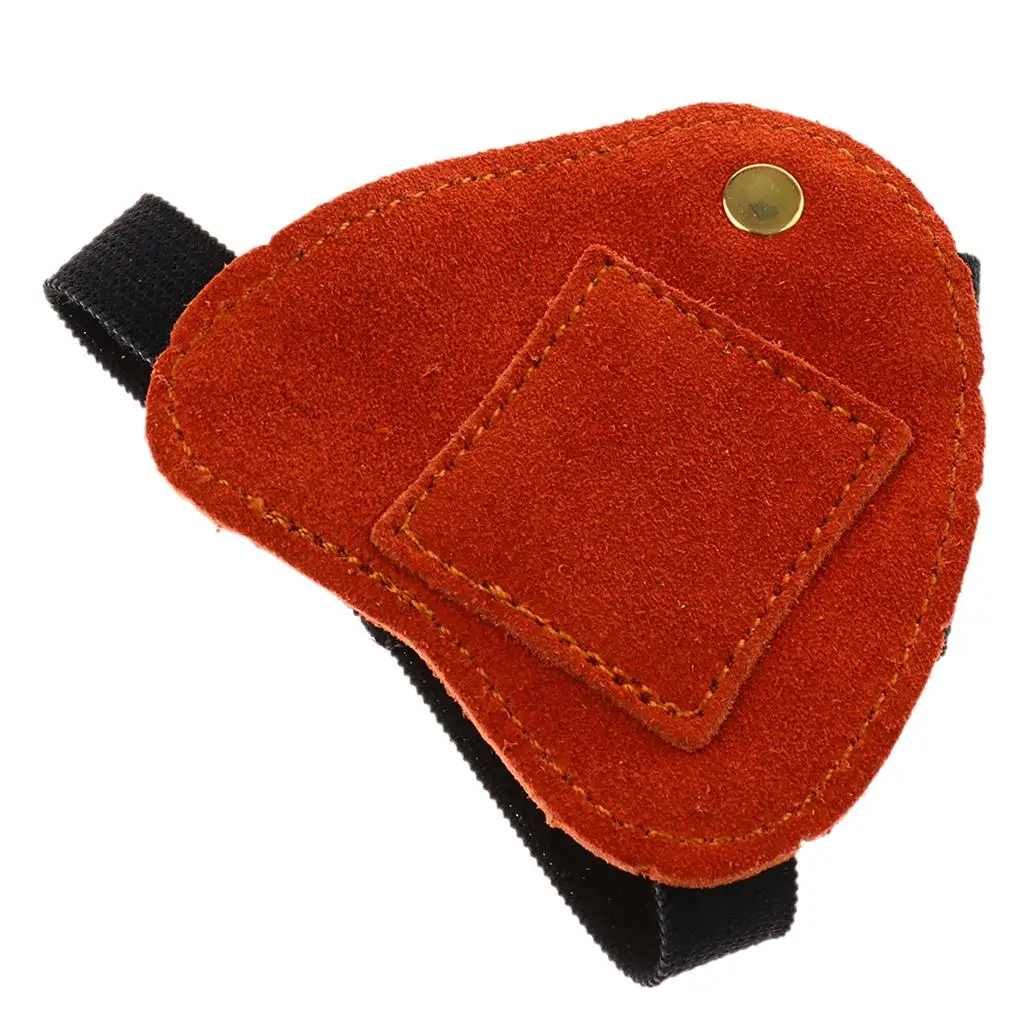 Cow Leather Bow Archery Shooting Glove Arrow Left Hand Guard Protective Gear