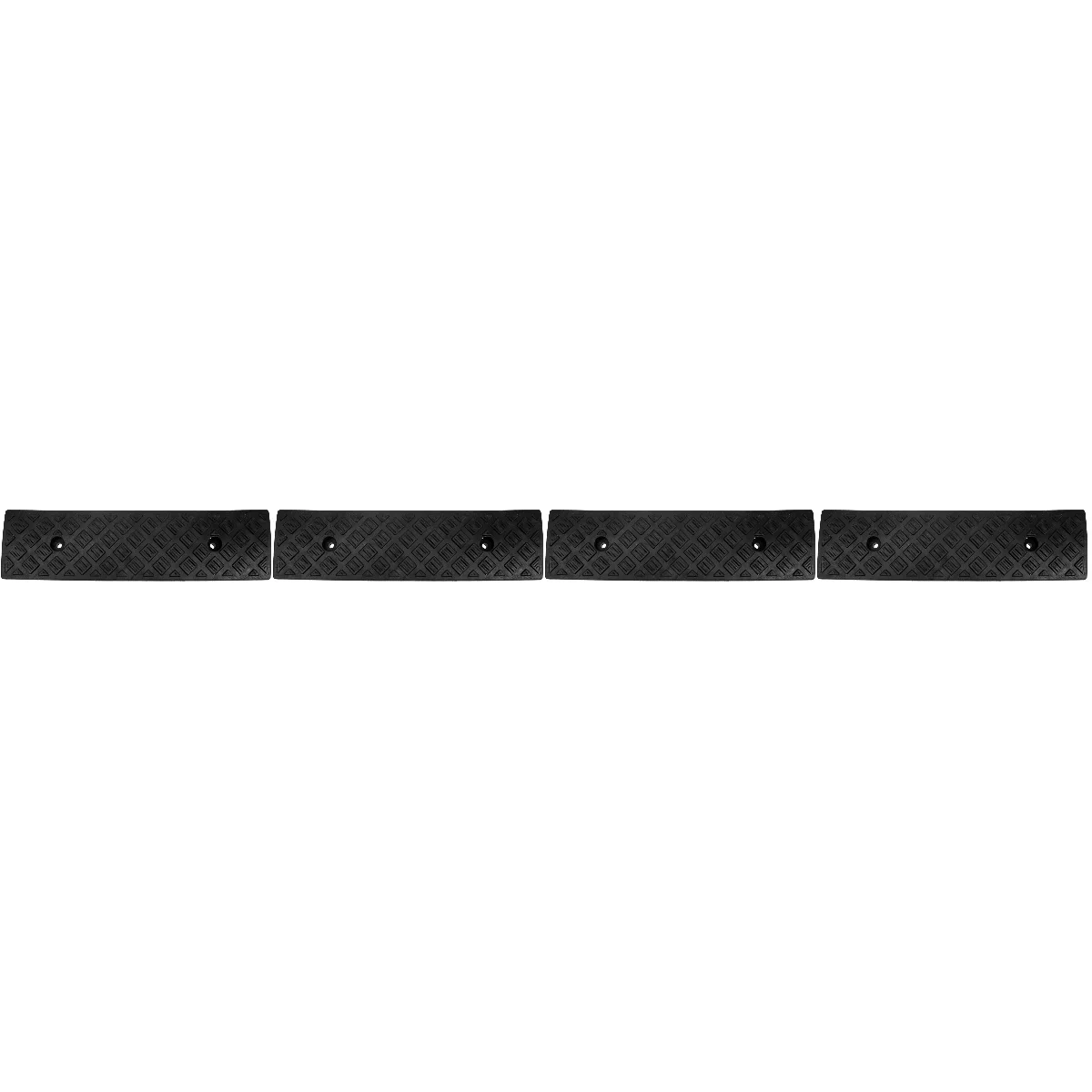 4 Pack Step Mat Pendenza Rampa Tosaerba Automatico Capannone In Gomma Muslimpara Bike Car Curb Truck Soglia Garage Rampas