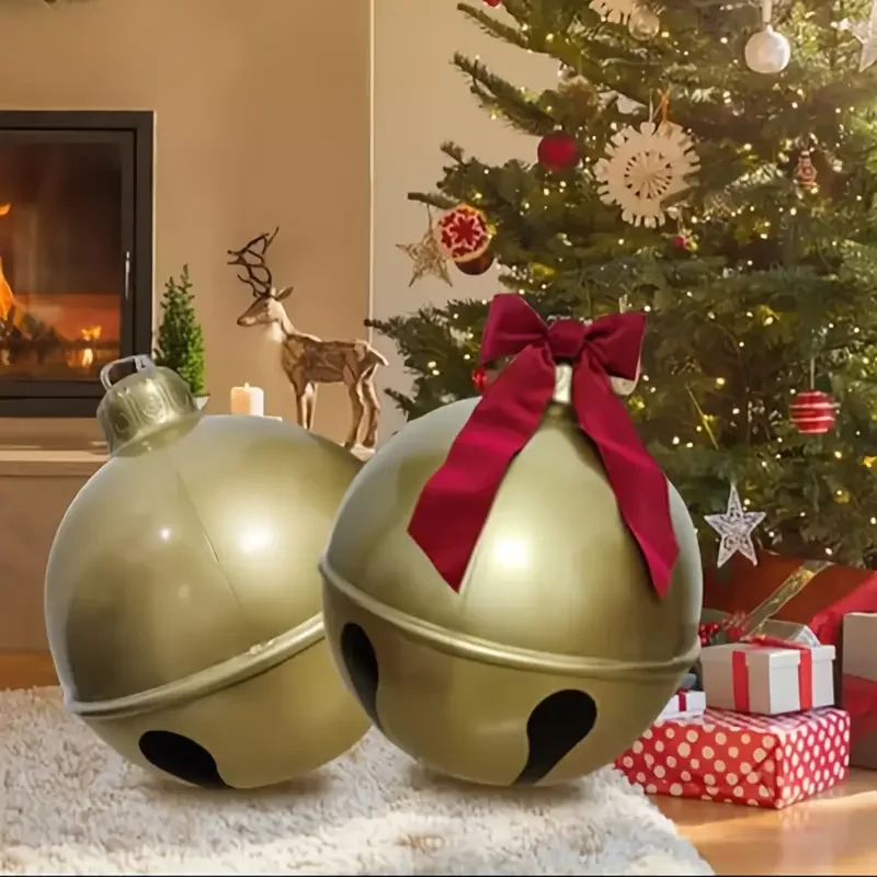 2025 Inflatable Christmas Balloon Giant Ball Garden Decoration Balloon Pendant Outdoor Courtyard Decor