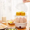 110V/220V Multifunctional Electric Egg Boiler Single Layers Egg Cooker Mini Steamer Poacher Kitchen Cooking Breakfast Machine 2