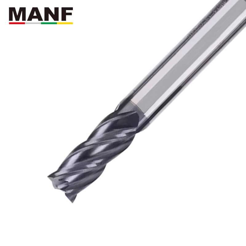 Manf Milling Cutters Hrc50 4mm 6mm 8mm 10mm Solid Carbide Endmills