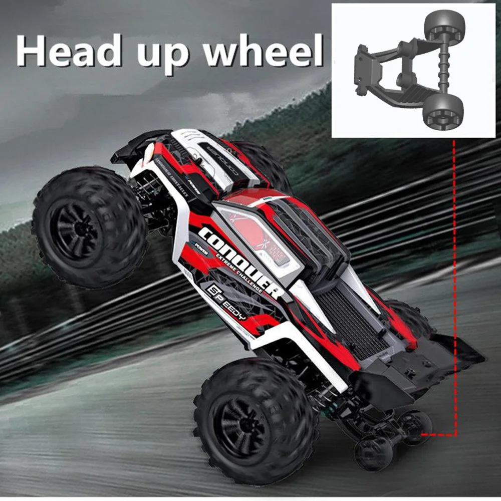 SCY 16102 1:16 50KM/H 4WD RC Car With LED Light Remote Control Cars High Speed Drift Monster Truck for Kids vs Wltoys 144001 Toy 2