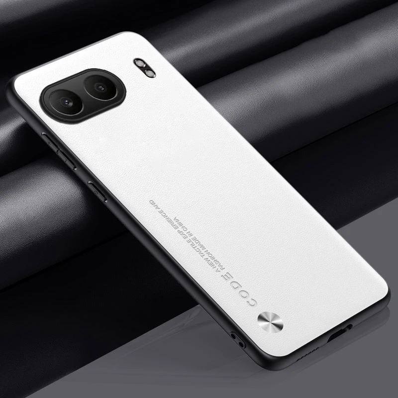 EUCAGR Luxury Ultrathin PU Leather Shockproof Soft Back Phone Case - Plain Skin Design