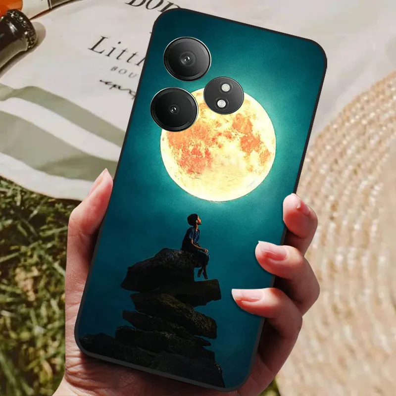 Sleek Black Silicone Phone Cover - Soft TPU Bumper Case & Protector