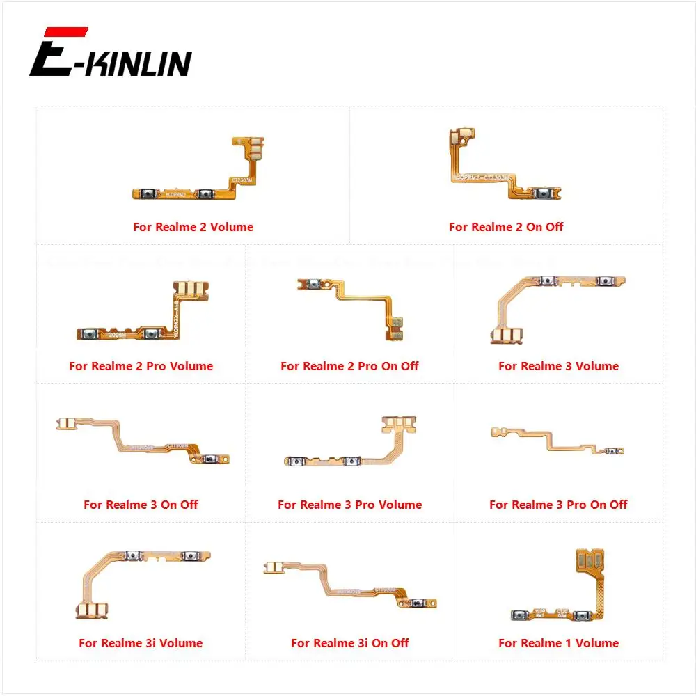 

Power ON OFF Mute Switch Control Key Volume Button Flex Cable For OPPO Realme 1 2 3i 3 Pro Replacement Parts