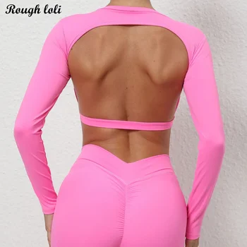 Factory Wholesale New Trendy Hollow out Yoga Atheltic Apparel for Women, 2  Piece Seamless Long Sleeve Tops with Leggings for Exercise & Fitness -  China Trendy Activewear and Camo Workout Clothes price