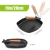 Camping Cookware Frying Pan Durable Non-Stick Grilling Pan with Folding Handle Portable Outdoor Hiking Picnic Cooking Equipment 3