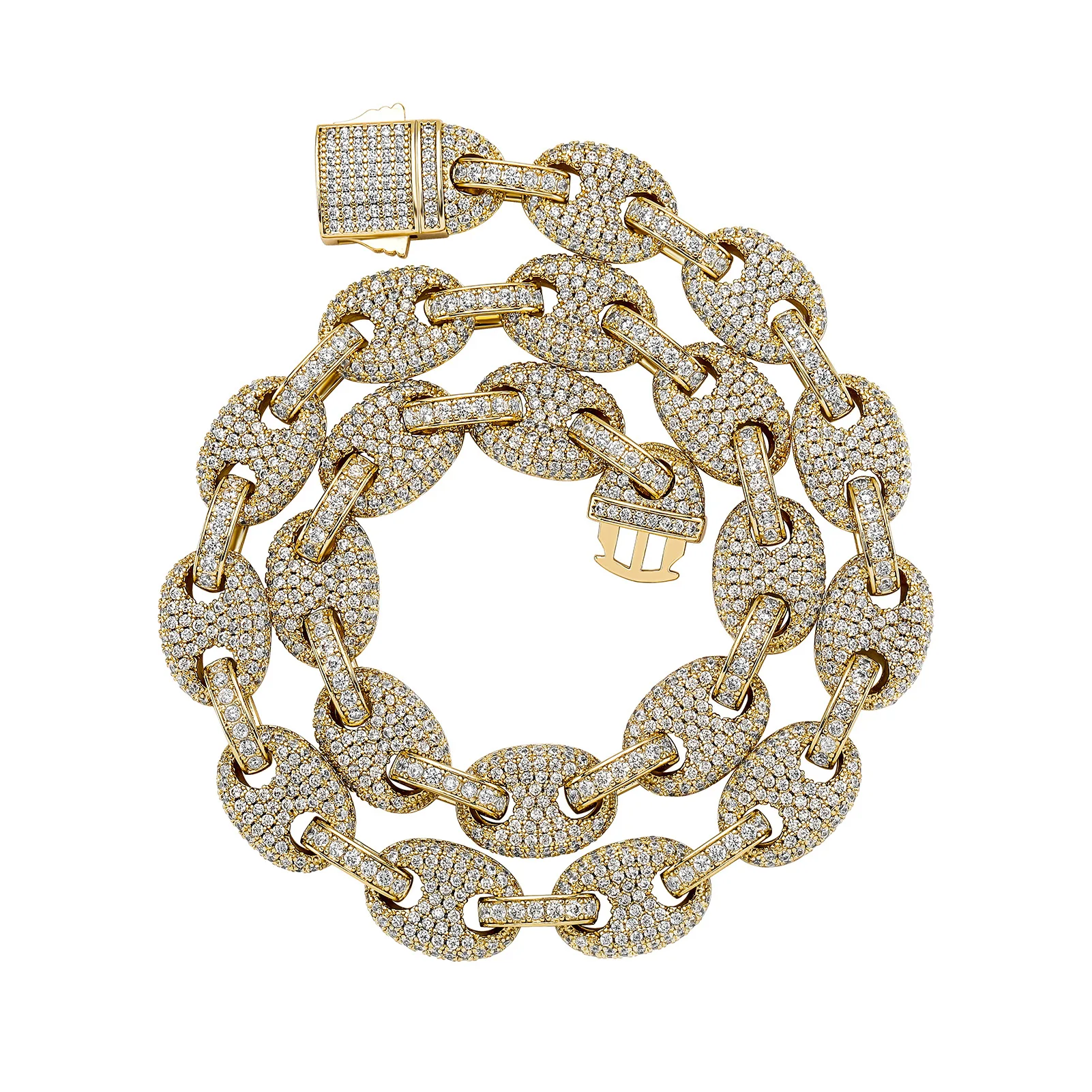 

Fashion Bling Bling Brass Hip hop Iced Out Zircon Cuban Chain Bracelet Men's Jewelry Cuban Bracelet