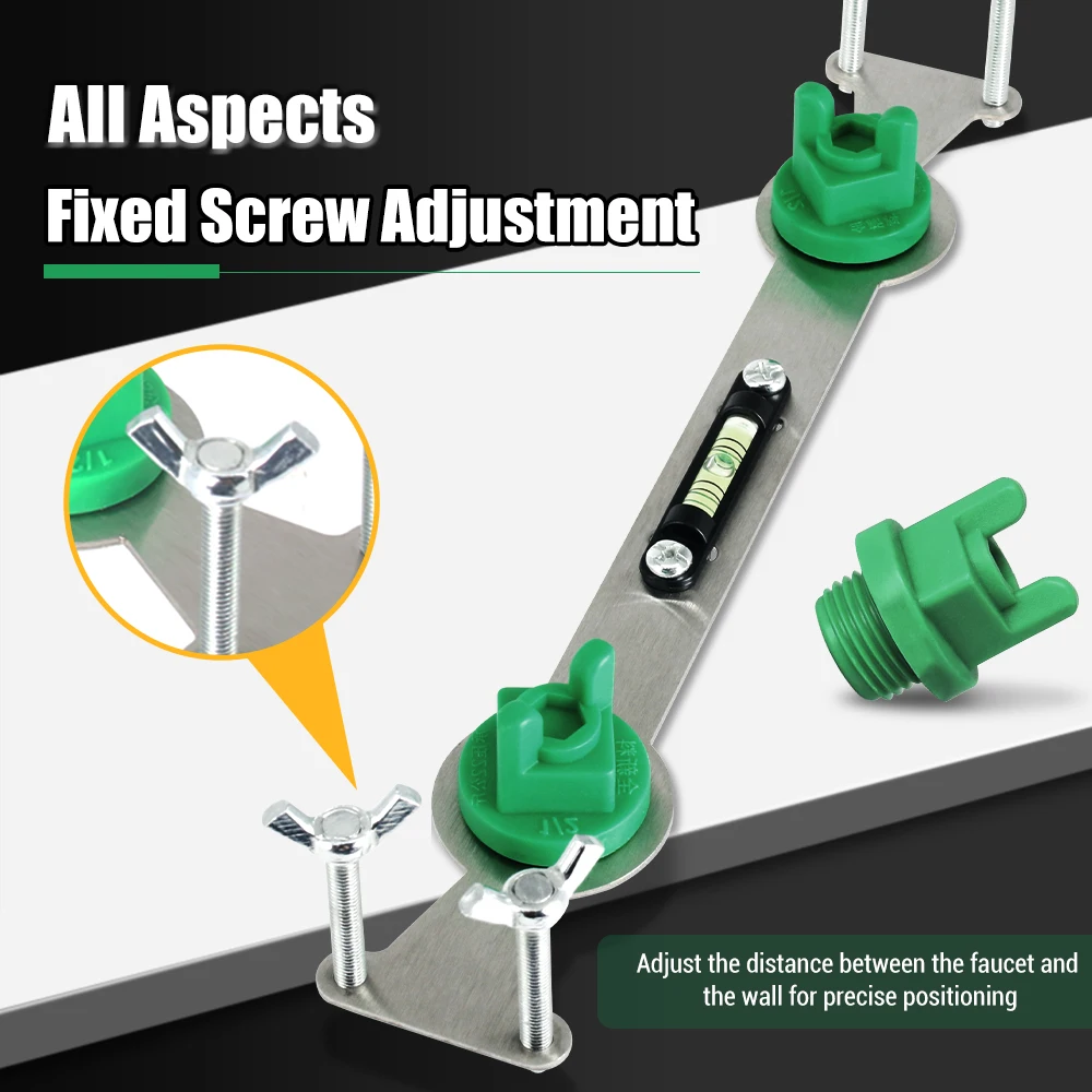 1/2-Inch Pipe Leveling Tool – Stainless Steel Adjustable Fixing Bracket for Hot and Cold Water Pipes, Durable and Easy to Use 4
