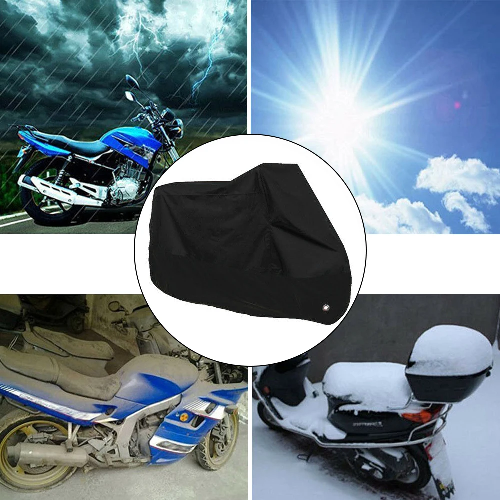Motorcycle Cover Outdoor Uv Protector M L Xl 2xl 3xl Universal  For Scooter Waterproof Bike Rain Dustproof Cover 5 Sizes motorcycle cover outdoor uv protector m l xl 2xl 3xl universal for scooter waterproof bike rain dustproof cover 5 sizes