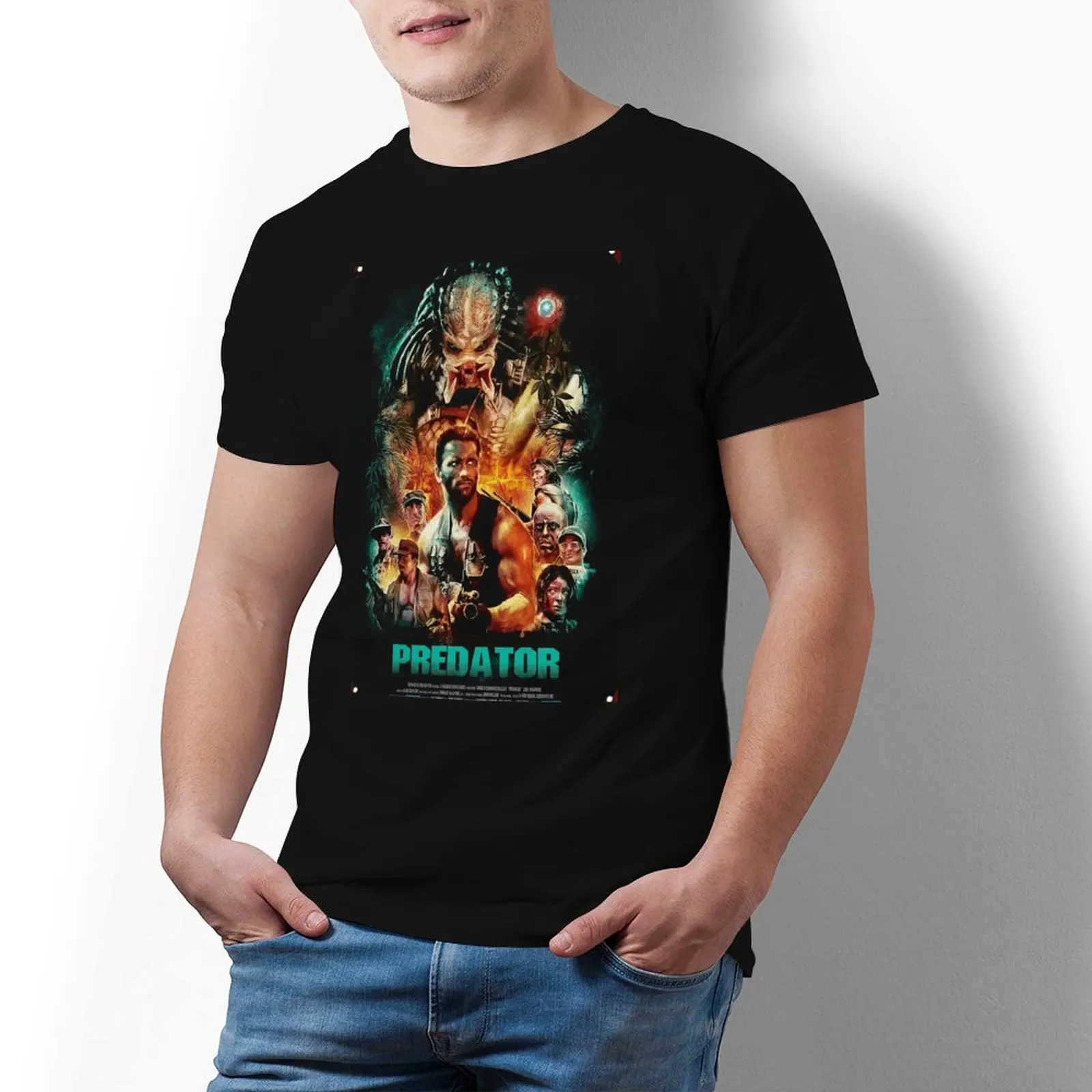 Hunters Game T-Shirt Summer Predator Classic Fantastiche Magliette 100 Cotone Hippie Tee Shirt Per Uomo Casual Top Tees Plus Size 5Xl