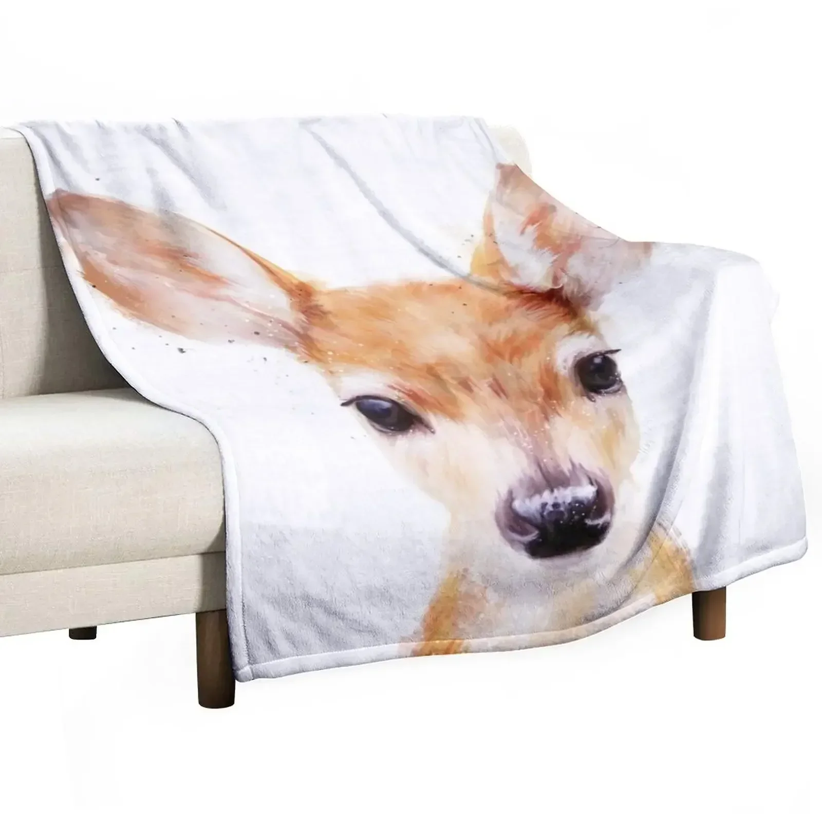 

Little Deer Throw Blanket Personalized Gift Furrys christmas decoration Blankets