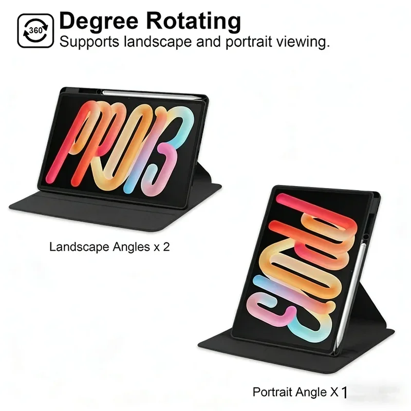 360 Rotating Magnetic Stand Acrylic Back Cover