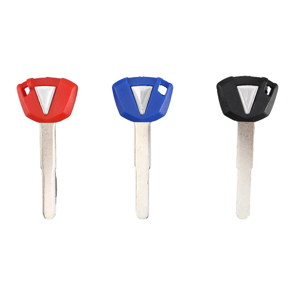 Motorcycle Keys Motorcycle Key Accessories Blank Uncut Keys Length 49.5mm for Kawasaki Motorbike Spare Part Replacement