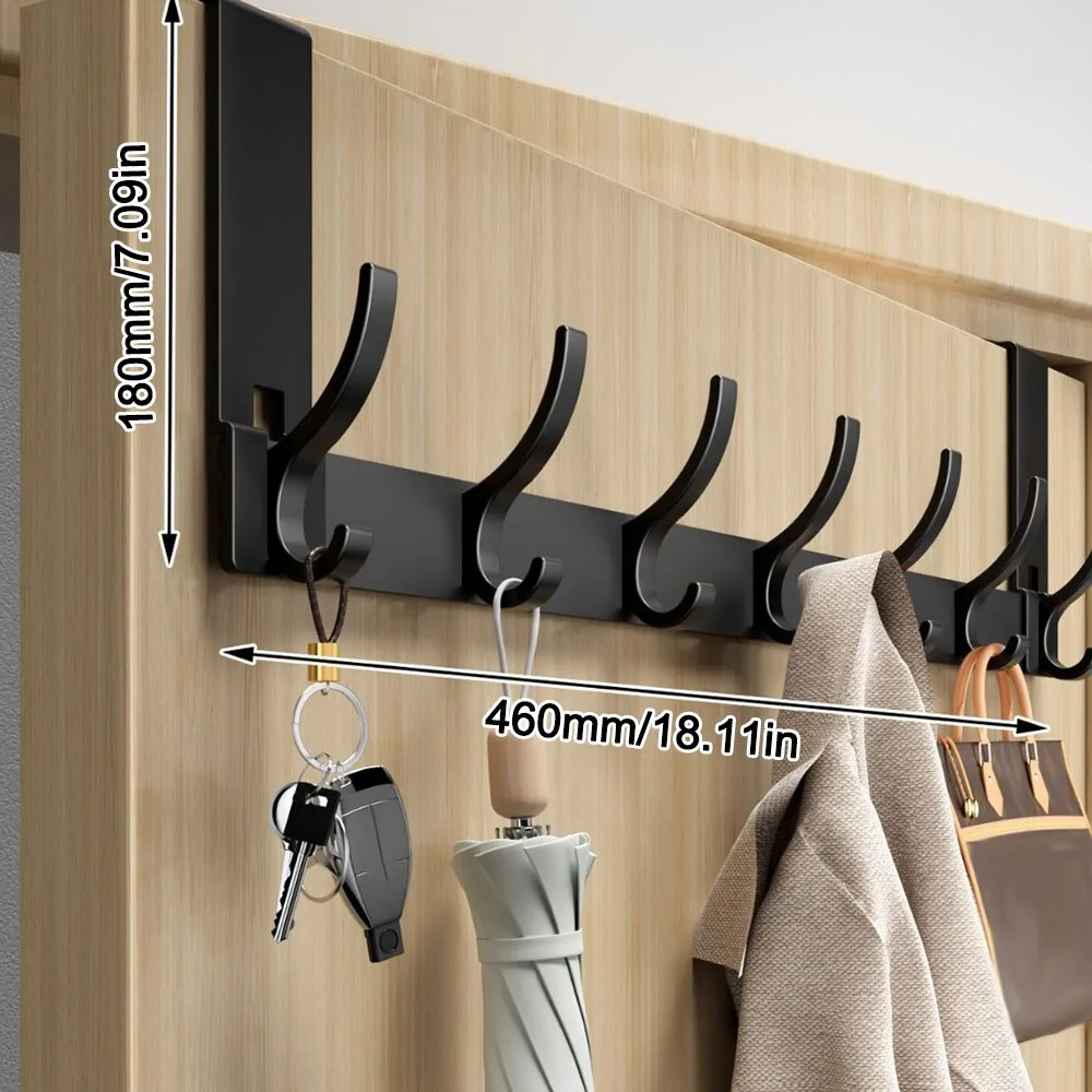 Door Behind Hook Storage Wall Hanging Clothes Hanger Coat Hook Punch-free Hanger Bedroom Kitchen Organizer Quick Installation