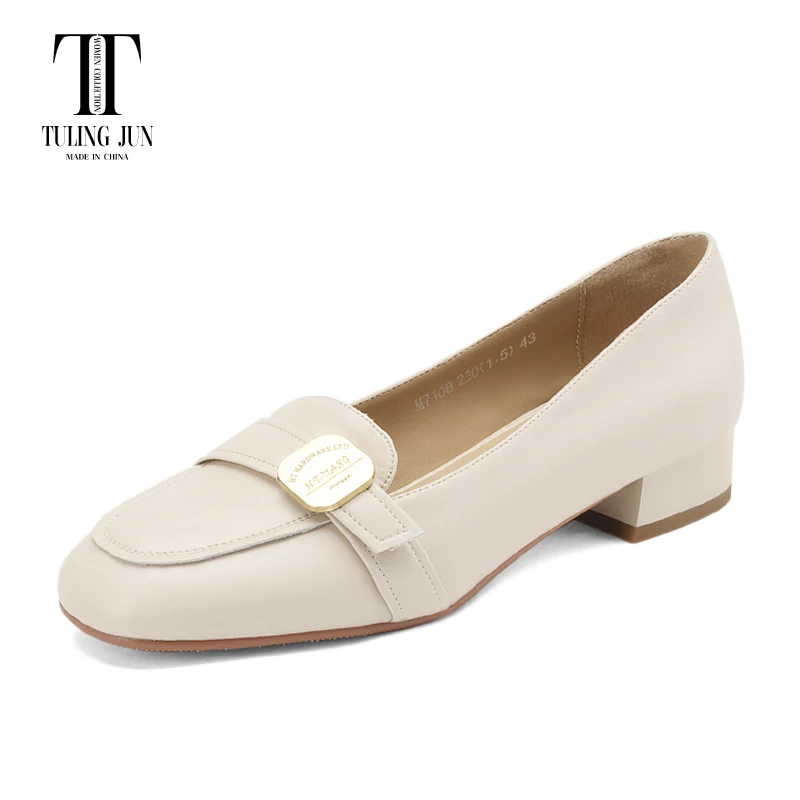 

TULING JUN 2023 Spring Autumn Women's Shoes Low Heel Rounded Toe Simplicity Daily Comfortable Pumps Shoes For Women WC-M7108