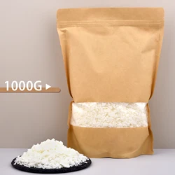 Natural Soy Wax Flakes for DIY Handmade Candle Crafting - Additive-Free Raw Material Kit (1000g)