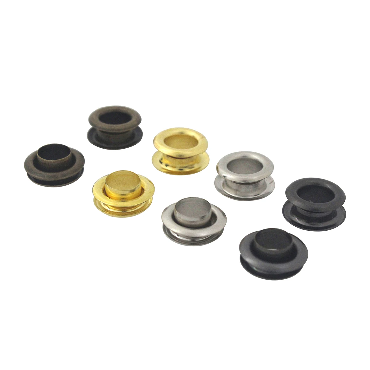 6mm Brass Double Sided Eyelet with Washer 100sets for Leather Craft Repair Grommet Round Eye Rings Shoes Bag Clothing Belt Hat
