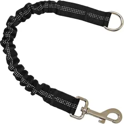 Adjustable Durable Dog Leash Extension with Metal Buckle (Black)