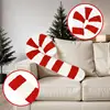 Christmas Candy Pillow Soft And Comfortable Candy Cane Throw Pillow Sofa Bed Decorative Chair Cushion Christmas Gift For Kids 5