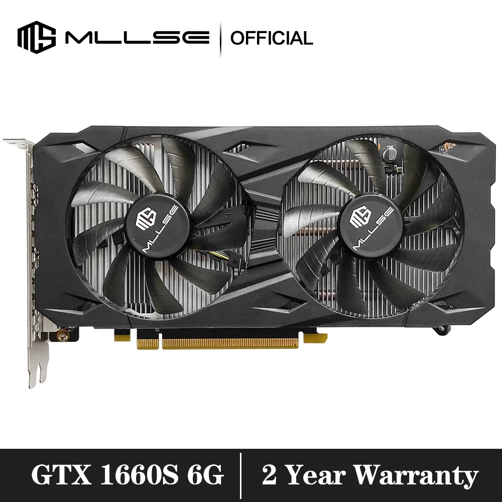 Scheda Grafica Da Gioco Mllse Gtx 1660 Super 6Gb Placa De Video Gddr6 Scheda Video Da Gioco Pci-E A 192 Bit 3.0X16 8Pin Gtx 1660 Super 6Gb
