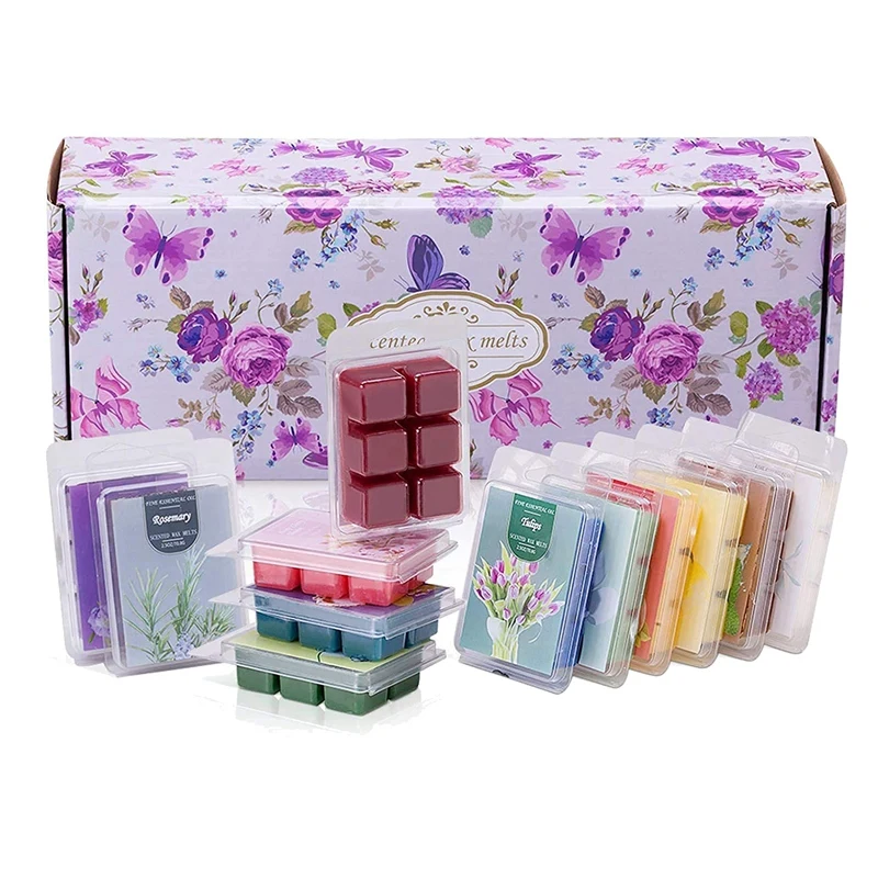 8 Packs Scented Wax Melts Assorted Soy Wax Warmer Cubes for DIY Scented Soy  Essential Oil