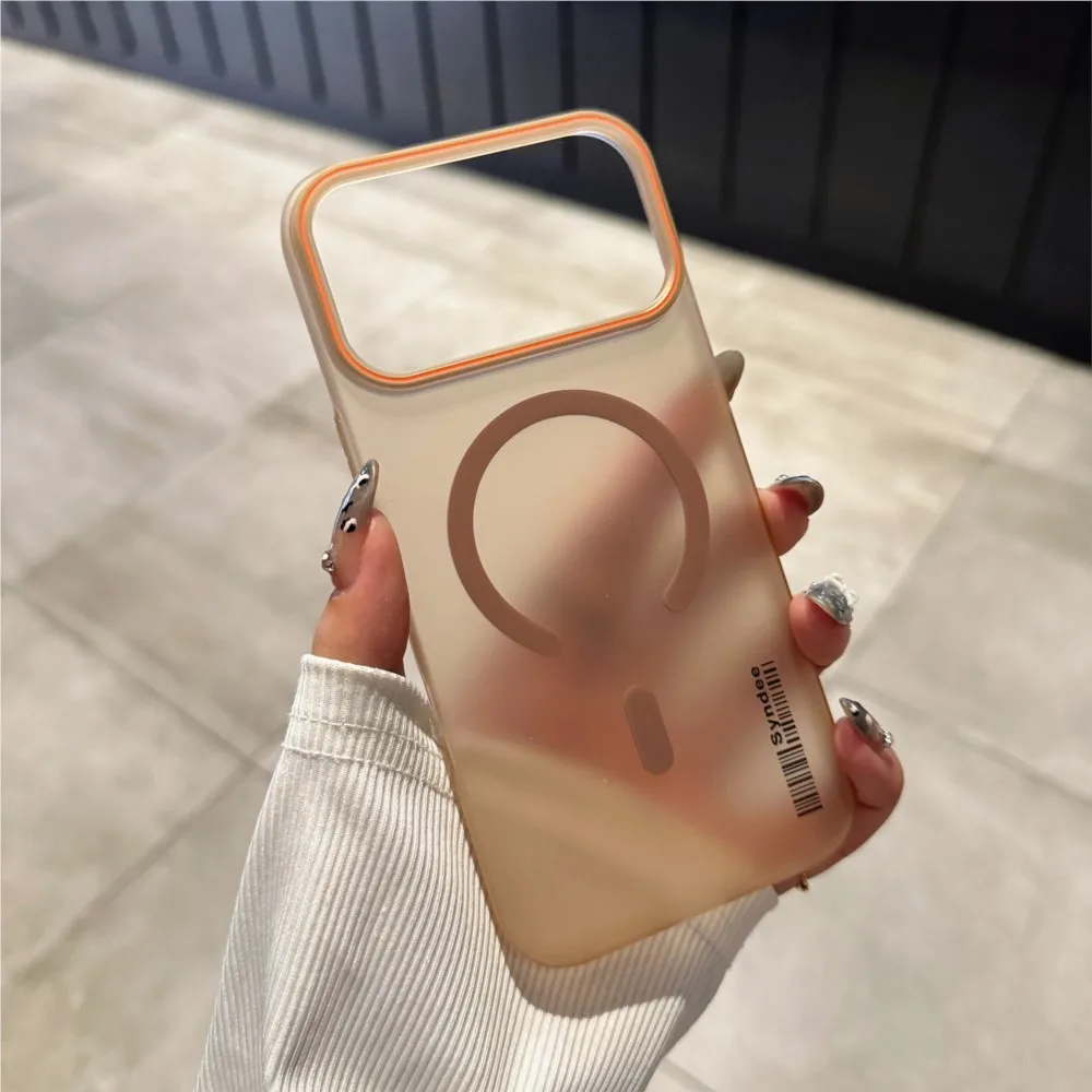 Official Matte Clear Magnetic Hard PC Phone Case with MagSafe Compatibility