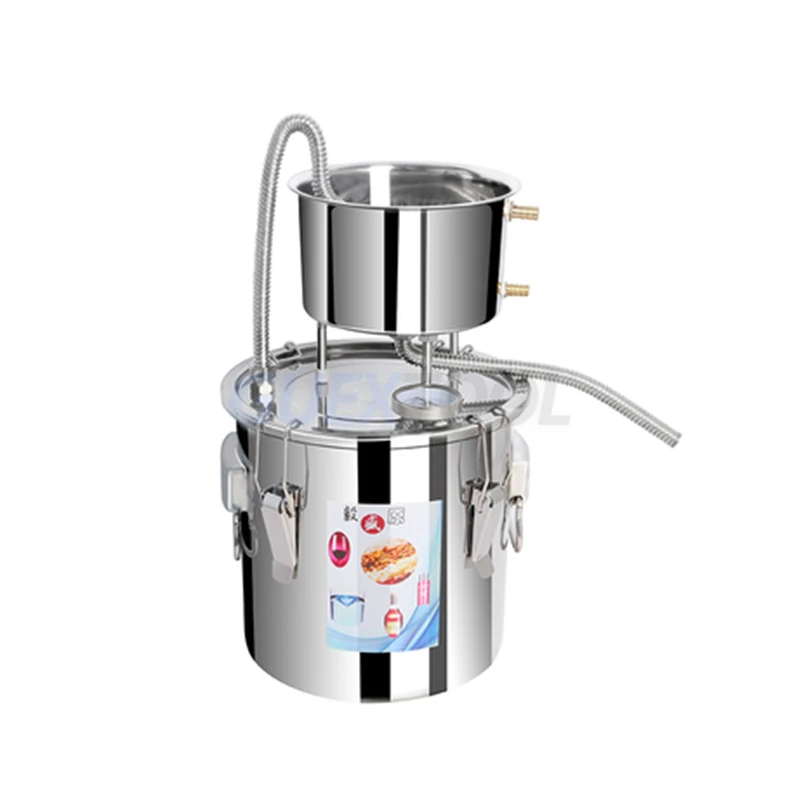10L Water Distiller Wine Steamer Brewing Equipment Roasting Wine Machine Water Filter Wine Brandy Essential Oil Brewing Kit 4