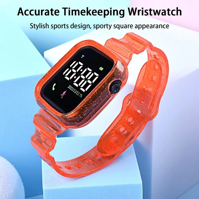 Reloj electrónico LED para niños y niñas de 6 a 18 años, pulsera Digital  resistente al agua con reloj de correa para niños, para estudiantes -  AliExpress